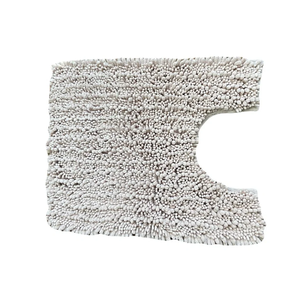 Yimobra Luxury Toilet‎ Rug U-shapped Shaggy Contour Bathroom Mat 25x21 Inches